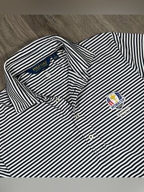 Polo Golf Ralph Lauren Ryder Cup 2020 Whistling Straits Striped Shirt Mens S